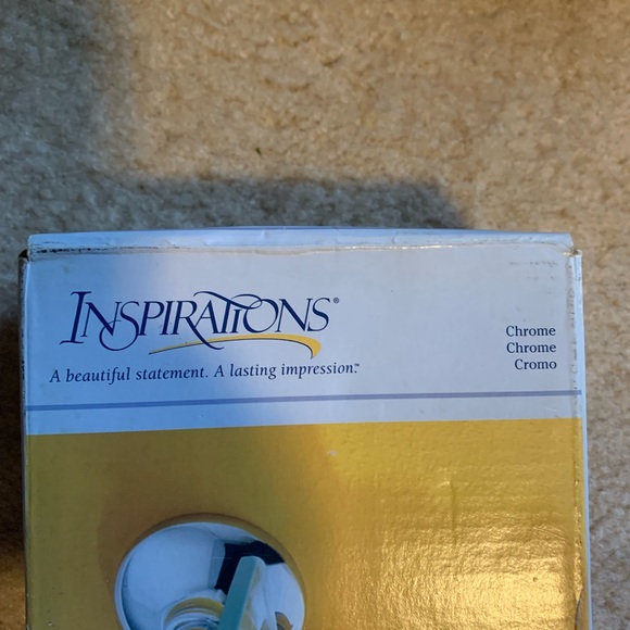 Inspirations Glass Chrome Wall Display Accent Shelf - Picture 2 of 3